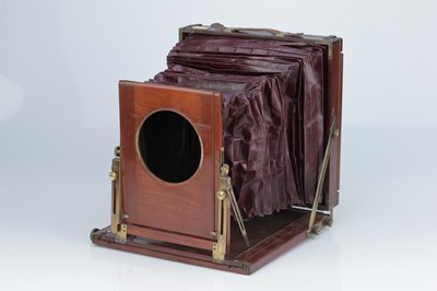 Lot 731 - A Mc Kellen's Treble Patent 10x12" Mahogany Field Camera