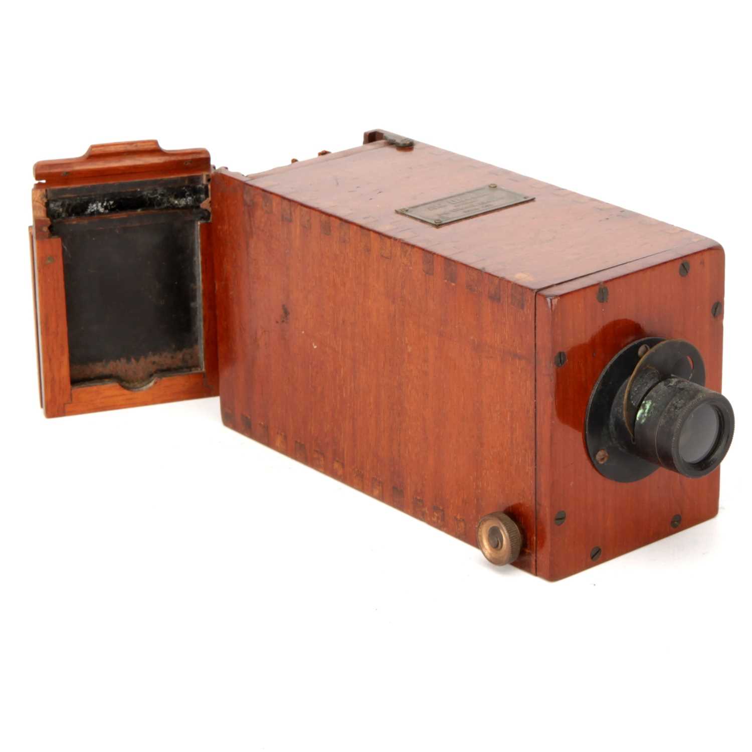 Lot 394 - A John Browning Mahogany Box Camera