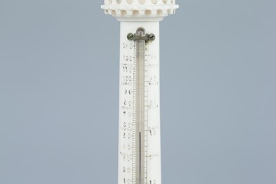 Lot 48 - Ivory Engine Turned Thermometer
