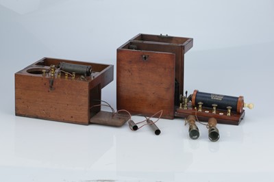 Lot 73 - A Pair of Victorian Electro-Medical Shock Machines
