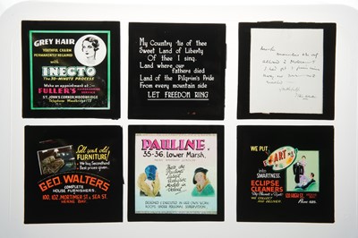 Lot 160 - Collection of Advertising Magic Lantern Slides