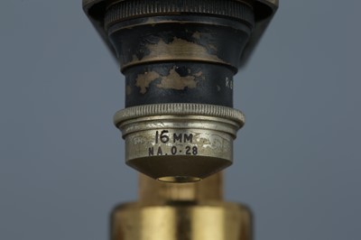 Lot 40 - Society Of The Arts Brass Monocular Microscope