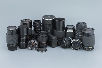 Lot 650 - A Collection of  SLR Lenses