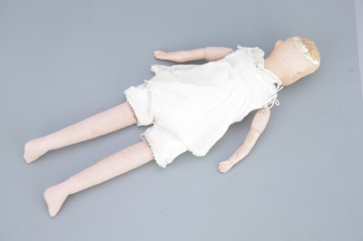 Lot 104 - An Unmarked Bisque Doll