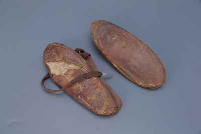 Lot 105 - A Lovely Antique Pair of Childrens Leather Shoes