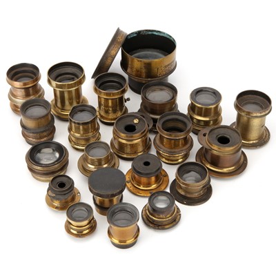 Lot 408 - A Good Selection of Various Brass Lenses