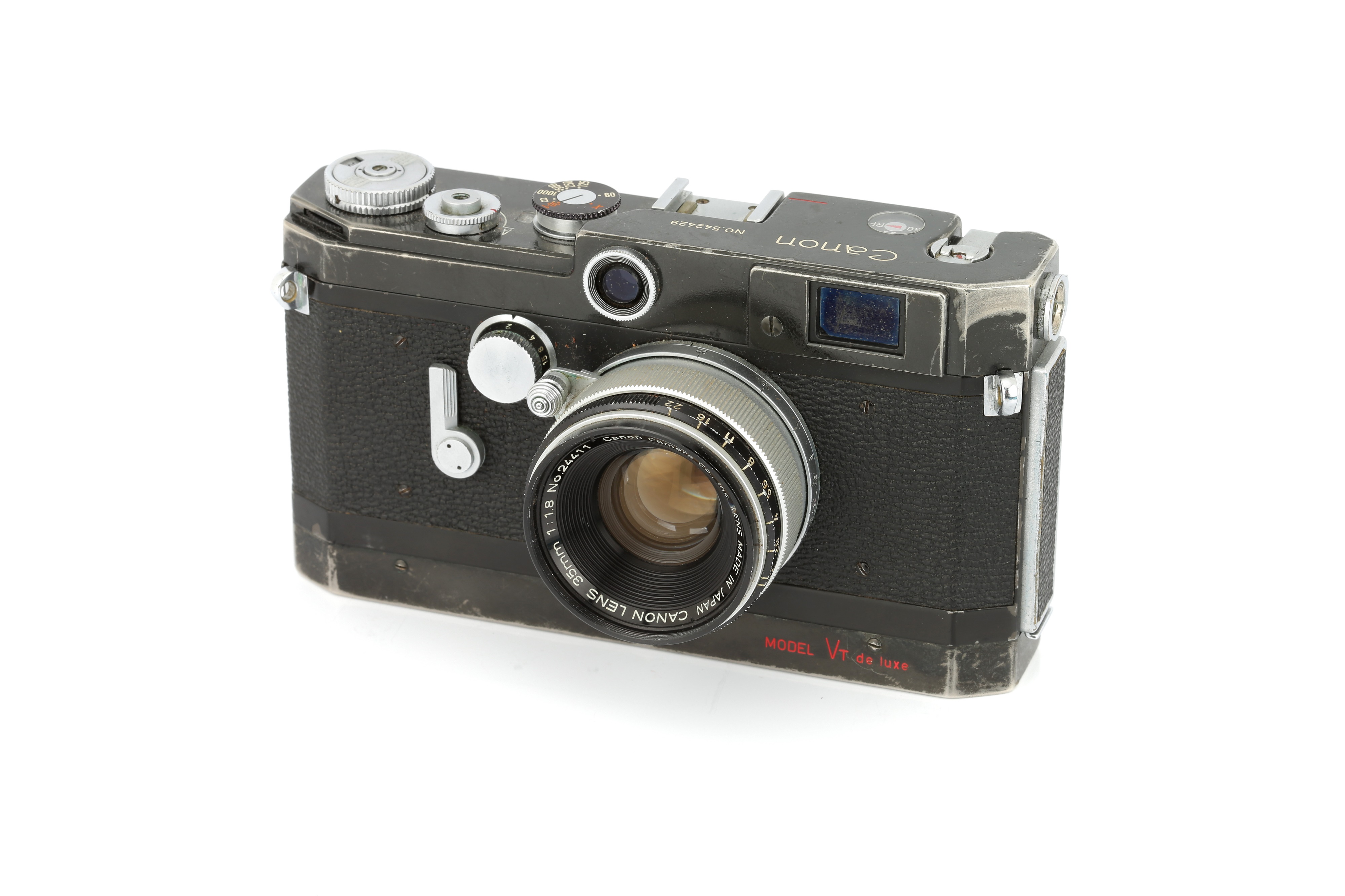Lot 107 - A Canon VT de Luxe Rangefinder Camera,