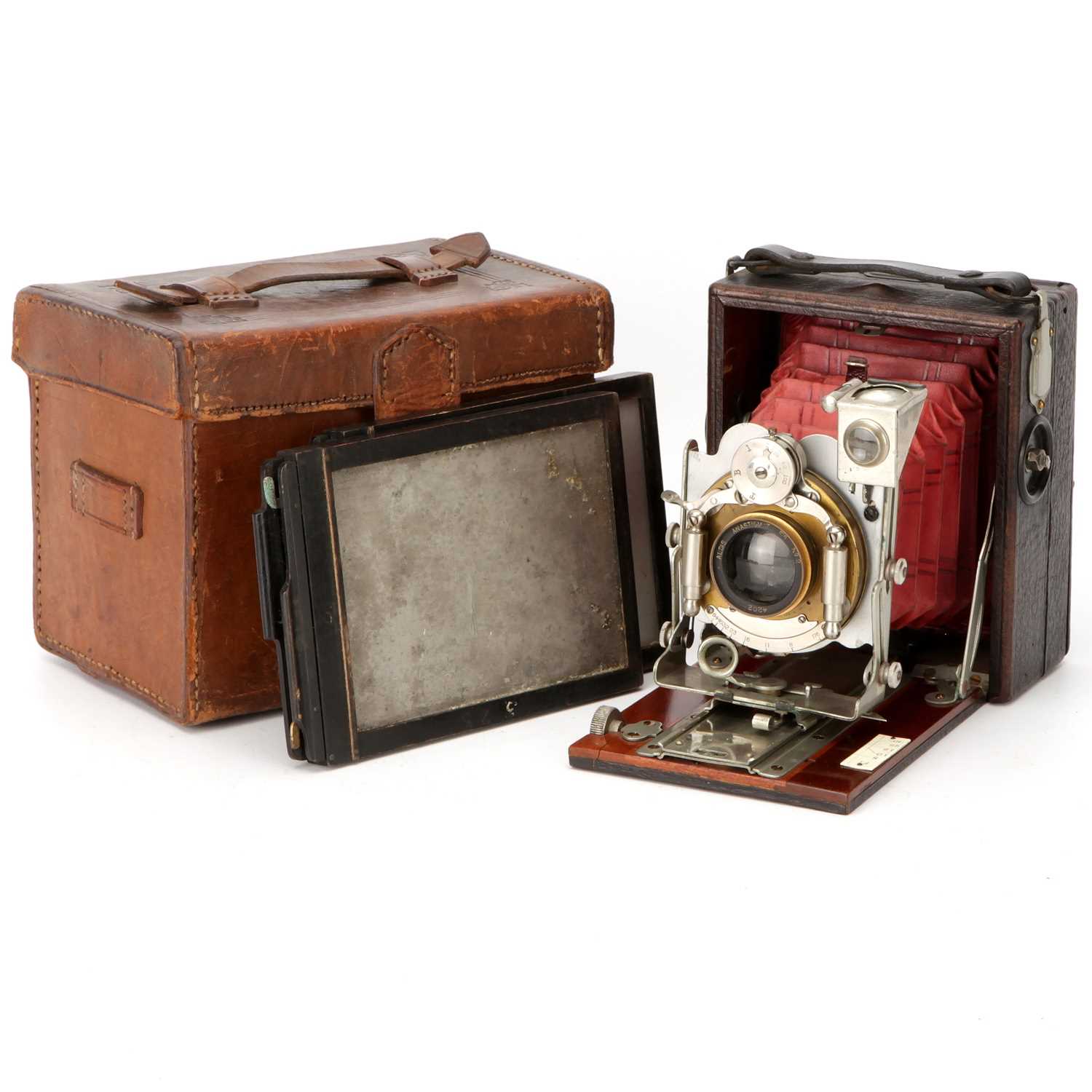 Lot 458 - A Houghton Tudor No.5A Folding Camera