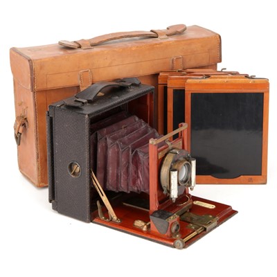 Lot 466 - A Rochester Optical Co. Pony Premo No.5 Folding Camera