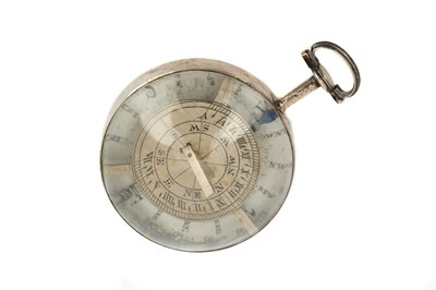 Lot 460 - An 18th Century Pocket Watch Type Compass Sundial