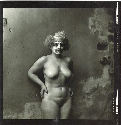 Lot 378 - JAN SAUDEK (1935-) Nude with Clown's Face