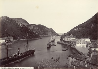 Lot 368 - JEAN LAURENT (1816-1886) View of the Basque Port of Pasaia