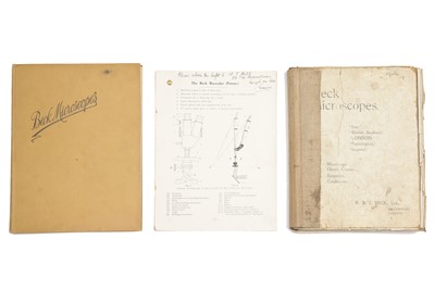 Lot 406 - Collection of Beck Microscope Catalogues 1904 - 1963
