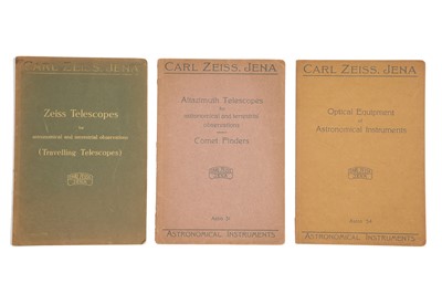 Lot 461 - A Set of 3 Zeiss Telescope & Binocular Catalogues