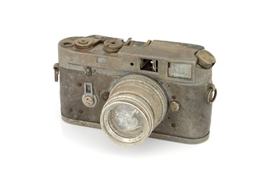 Lot 36 - A Fire Damaged Leica M4 Rangefinder Camera
