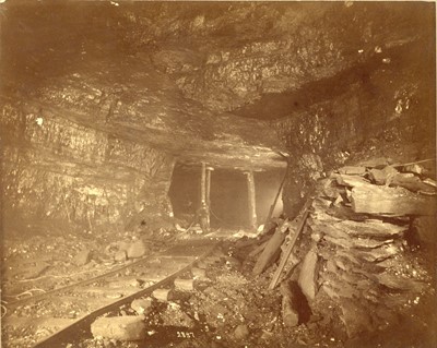 Lot 383 - Interior of Coal Mine Photographed by Electic Light