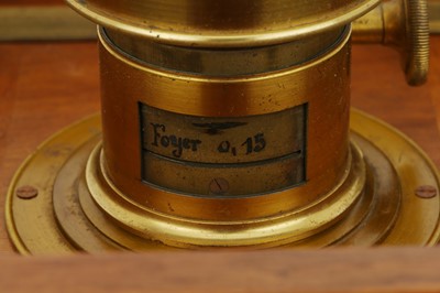 Lot 314 - An Unusual French Brass & Mahogany Survey Camera
