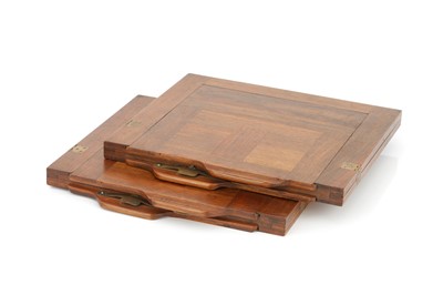 Lot 314 - An Unusual French Brass & Mahogany Survey Camera