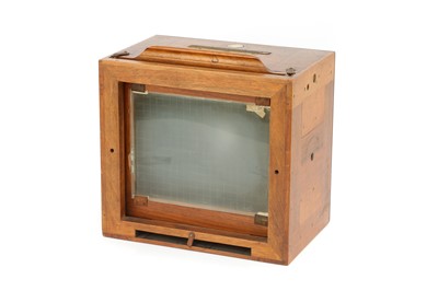 Lot 314 - An Unusual French Brass & Mahogany Survey Camera