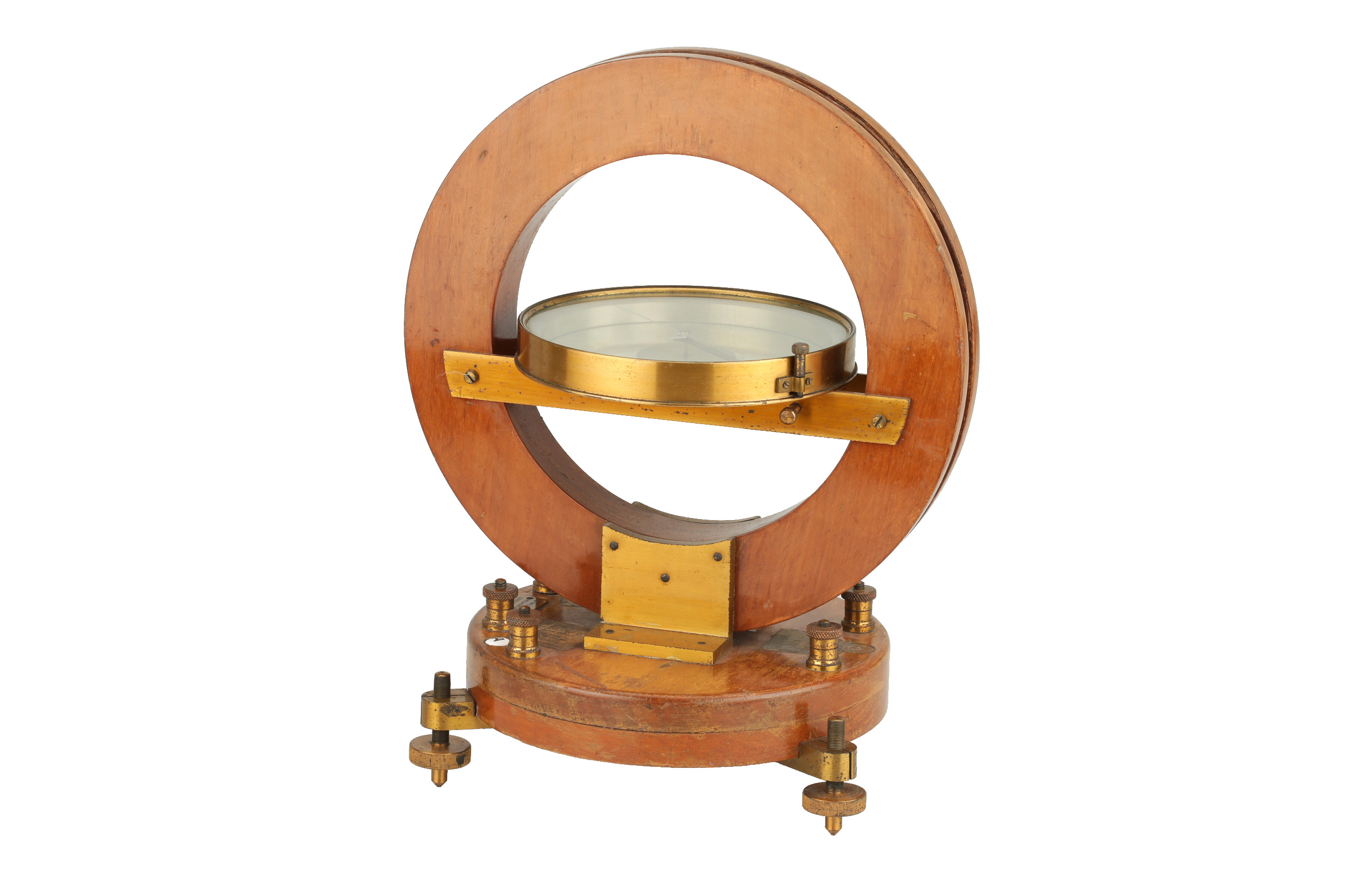 Lot 447 - A Large Laboratory Tangent Galvanometer,