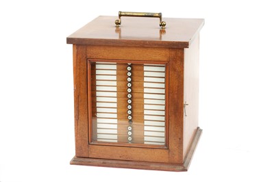 Lot 411 - A Large Cabinet of Victorian & Later Microscope Slides