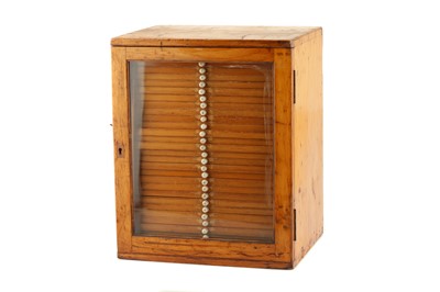 Lot 410 - A Large Pine Cabinet of Victorian & Later Microscope Slides