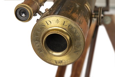 Lot 462 - A Large 4in Refracting Brass Telescope by Dollond