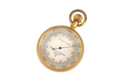 Lot 456 - Cased Victorian Pocket Barometer