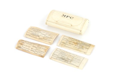 Lot 477 - A Prisoner of War Bone Snuff Box & Calendar