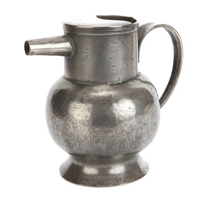 Lot 106 - A French Pewter Spouted Ewer