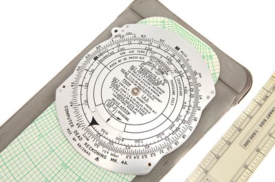 Lot 184 - Royal Air Force Dead Reckoning Computer & Navigation Flight Plotter