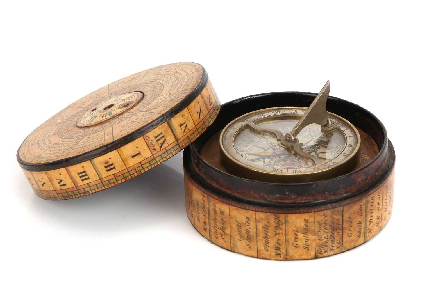 Lot 201 - An English Compass Sundial Calendar Compendium