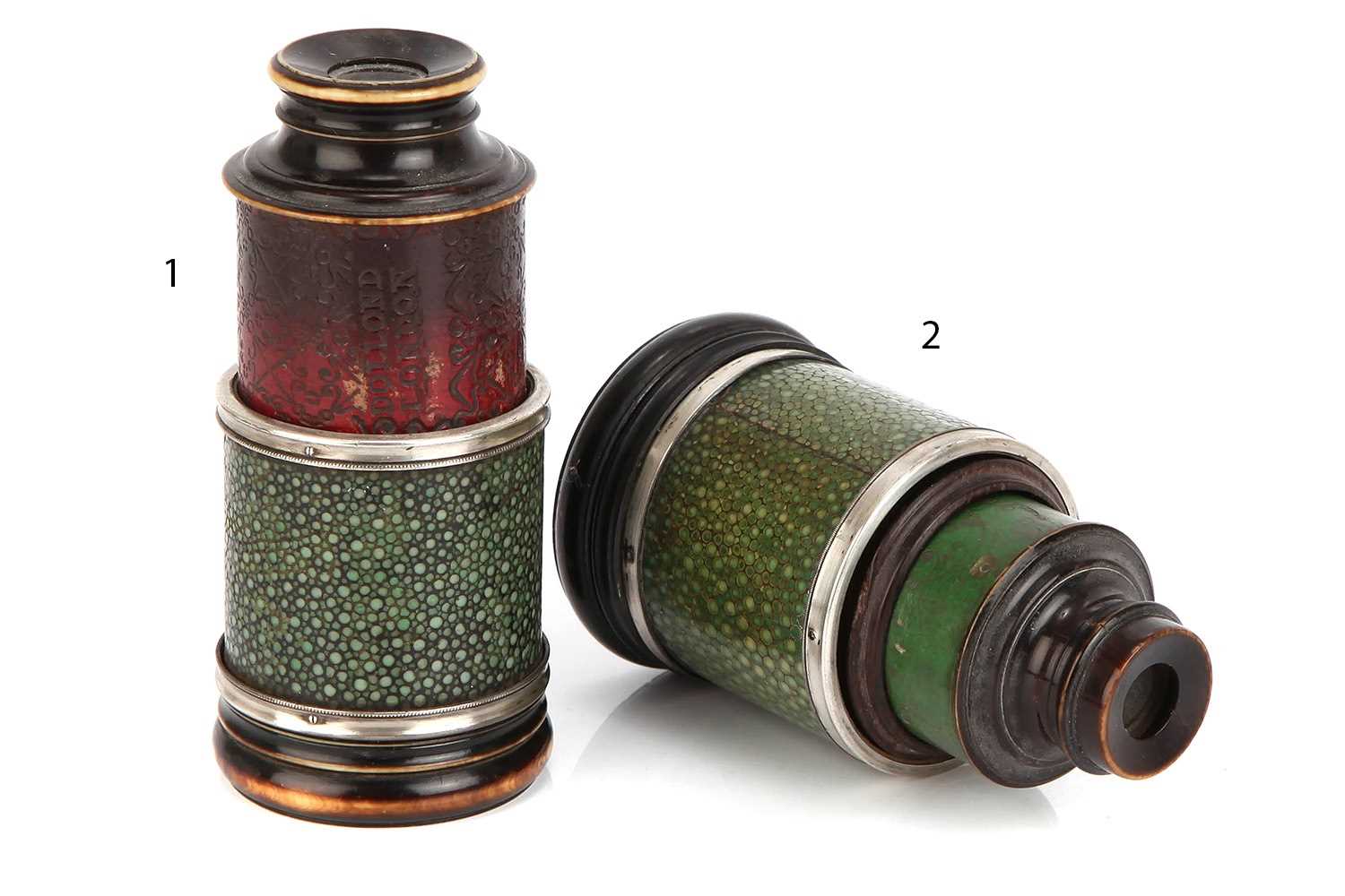 Lot 205 - Two 18th Century Silver & Shagreen