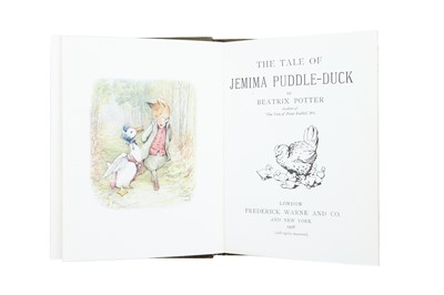 Lot 5 - Potter (Beatrix). The Tale of Jemima Puddle Duck, 1st trade edition, 1908