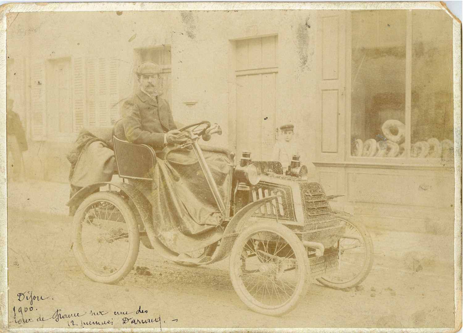 Lot 182 - Two Early Vintage Photographs of Veteran Cars