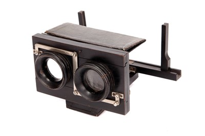 Lot 235 - A Folding Hand-Held Stereoscope