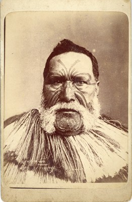 Lot 111 - ELIZABETH PULMAN (1836-1900),  A Maori Chief