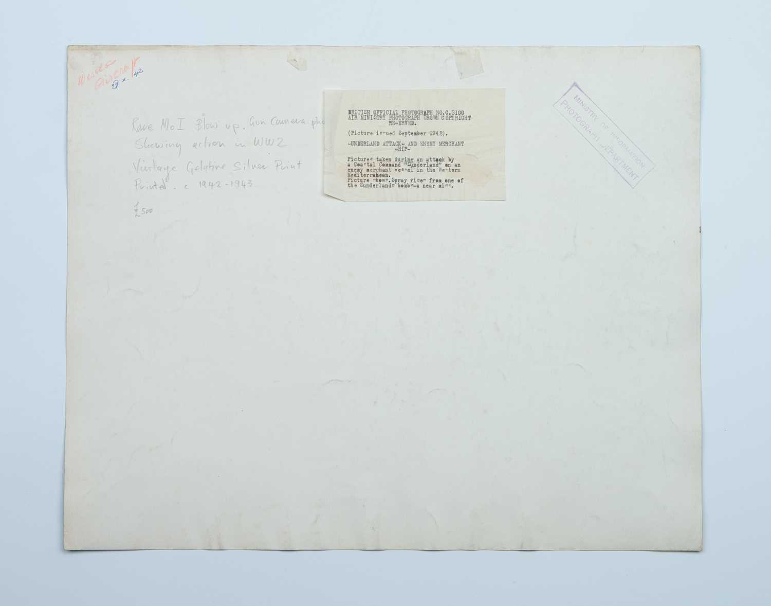 Lot 171 A Rare Ministry of Information Blowup Print,