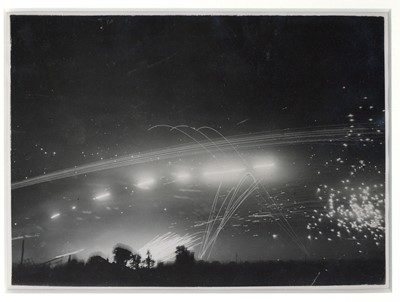 Lot 173 - An Air Ministry Photograph, Intense Flak and a Flying Bomb