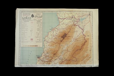 Lot 63 - A Collection of WWII Anglo-French Maps of Lebanon