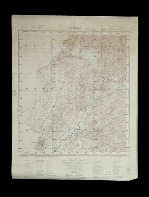 Lot 64 - A Fine WWII Map of Beyrouth Ville (Beirut, Lebanon)
