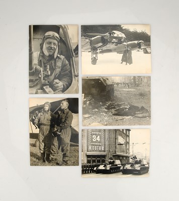 Lot 308 - A Collection of Russian WWII Press Photographs of the Russian Air Force etc.