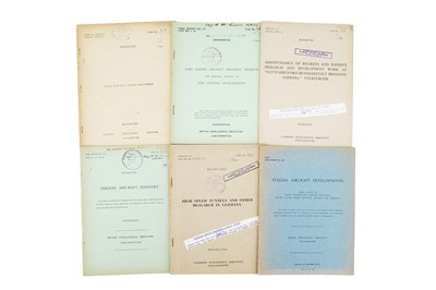 Lot 38 - An Collection of 6 WWII Restricted British Intelligence Reports