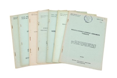 Lot 40 - A Collection of 7 WWII Restricted British Intelligence Reports
