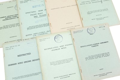 Lot 40 - A Collection of 7 WWII Restricted British Intelligence Reports