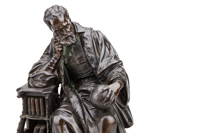 Lot 71 - A Highly Detailed Victorian Bronze Figure of Mercator