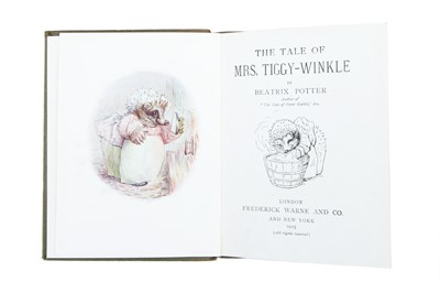 Lot 9 - Potter (Beatrix) The Tale of Mrs. Tiggy-Winkle, first edition