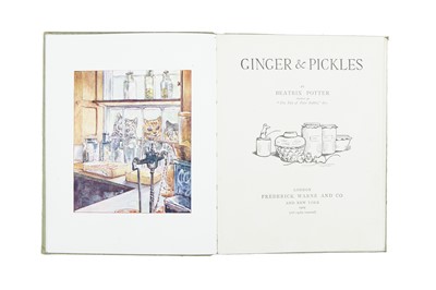 Lot 19 - Potter (Beatrix), Ginger & Pickles, first edition