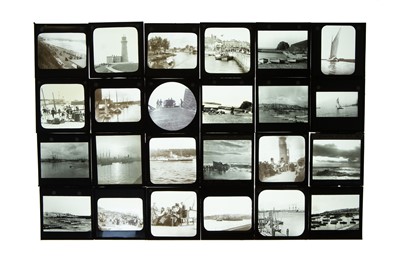 Lot 197 - Magic Lantern Slides, A Fantastic Collection of Early Shipping / Boat / Dock Scenes