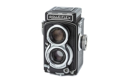 Lot 259 - A Rollei Rolleiflex Post-War Baby 4x4 TLR Camera